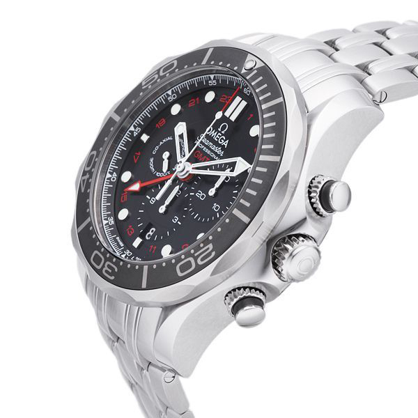 Omega Seamaster Diver 300m Co-Axial GMT Chronograph 44mm Automatic winding Men's divers watch 212.30.44.52.01.001
