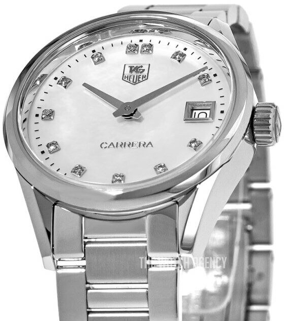 TAG Heuer Carrera MOP Quartz (battery powered) Ladies dress watch WAR1314.BA0778