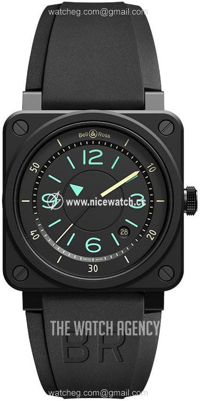 Bell & Ross Instruments Automatic winding Men's dress watch BR-03-92-BI-COMPASS