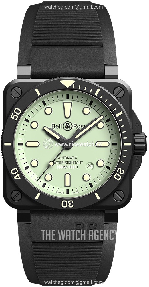 Bell & Ross Instruments Automatic winding Men's Dress / Sport BR-03-92-DIVER-FULL-LUM