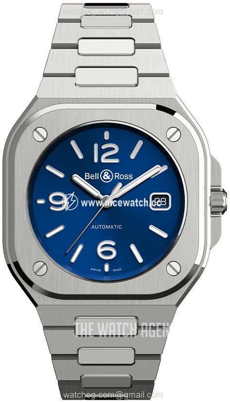 Bell & Ross Br 05 Automatic winding Men's dress watch BR-05-BLUE-STEEL-STEEL