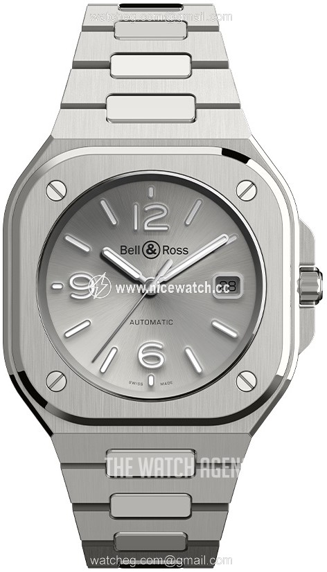 Bell & Ross Br 05 Automatic winding Men's dress watch BR-05-GREY-STEEL-STEEL