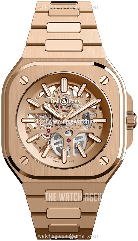 Bell & Ross Br 05 Automatic winding Men's dress watch BR-05-SKELETON-GOLD