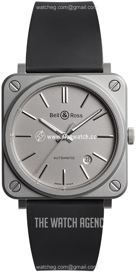 Bell & Ross Br S 92 Automatic winding Unisex dress watch BR-S-MAT-GREY