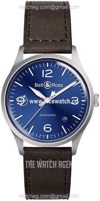 Bell & Ross Vintage Automatic winding Unisex dress watch BR-V1-92-BLUE-STEEL