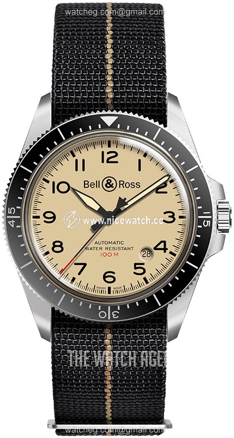 Bell & Ross Vintage Automatic winding Men's Dress / Sport BR-V2-92-MILITARY-BEIGE