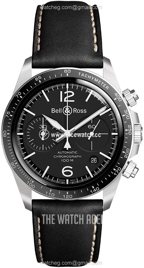 Bell & Ross Vintage Automatic winding Men's Dress / Sport BR-V2-94-BLACK-STEEL