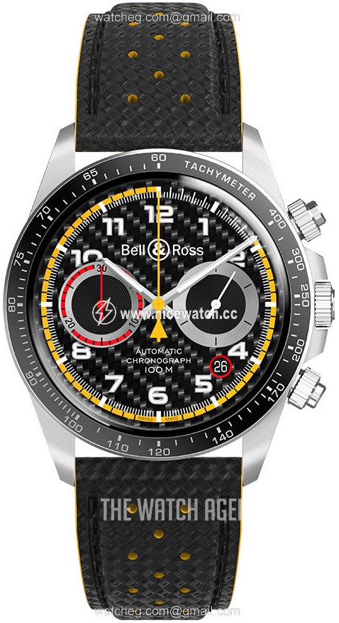 Bell & Ross Vintage Automatic winding Men's Dress / Sport BR-V2-94-RS18-CALFSKIN-STRAP