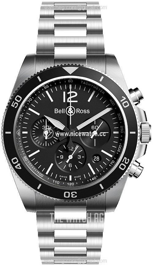Bell & Ross Vintage Automatic winding Men's Dress / Sport BR-V3-94-BLACK-STEEL-STEEL