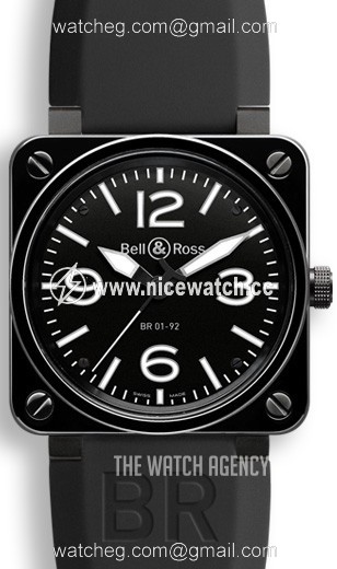 Bell & Ross BR 01-92 Automatic winding Men's watch BR0192-BL-CER-SRB