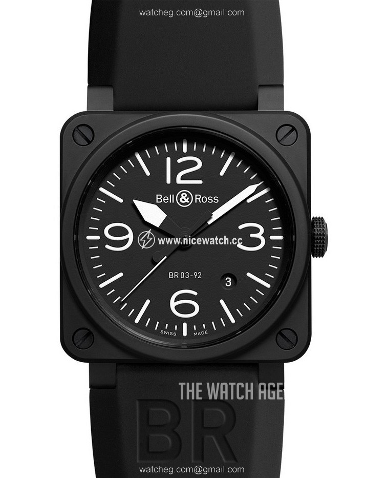 Bell & Ross Br 03-92 Automatic winding Men's watch BR0392-BL-CE