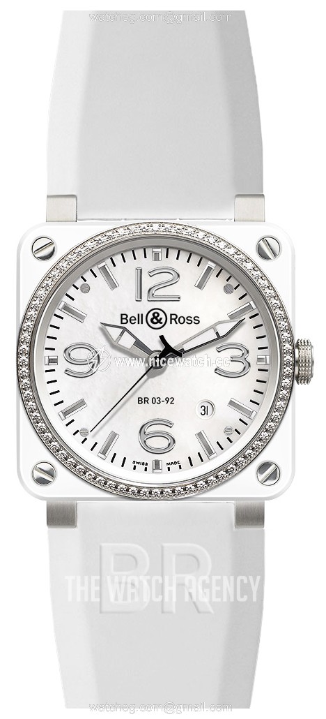 Bell & Ross Br 03-92 Automatic winding Men's dress watch BR0392-WH-C-D-SRB