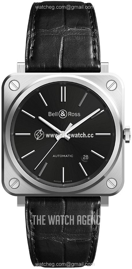 Bell & Ross Br 05 Automatic winding Unisex dress watch BRS-92-BLACK-STEEL