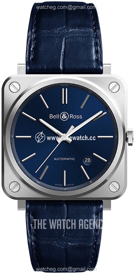 Bell & Ross Br 05 Automatic winding Unisex dress watch BRS-92-BLUE-STEEL