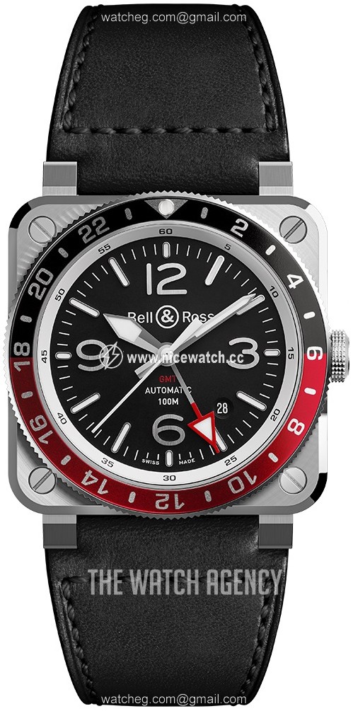 Bell & Ross Instruments Automatic winding Men's Dress / Sport NEW-BR-03-93-GMT