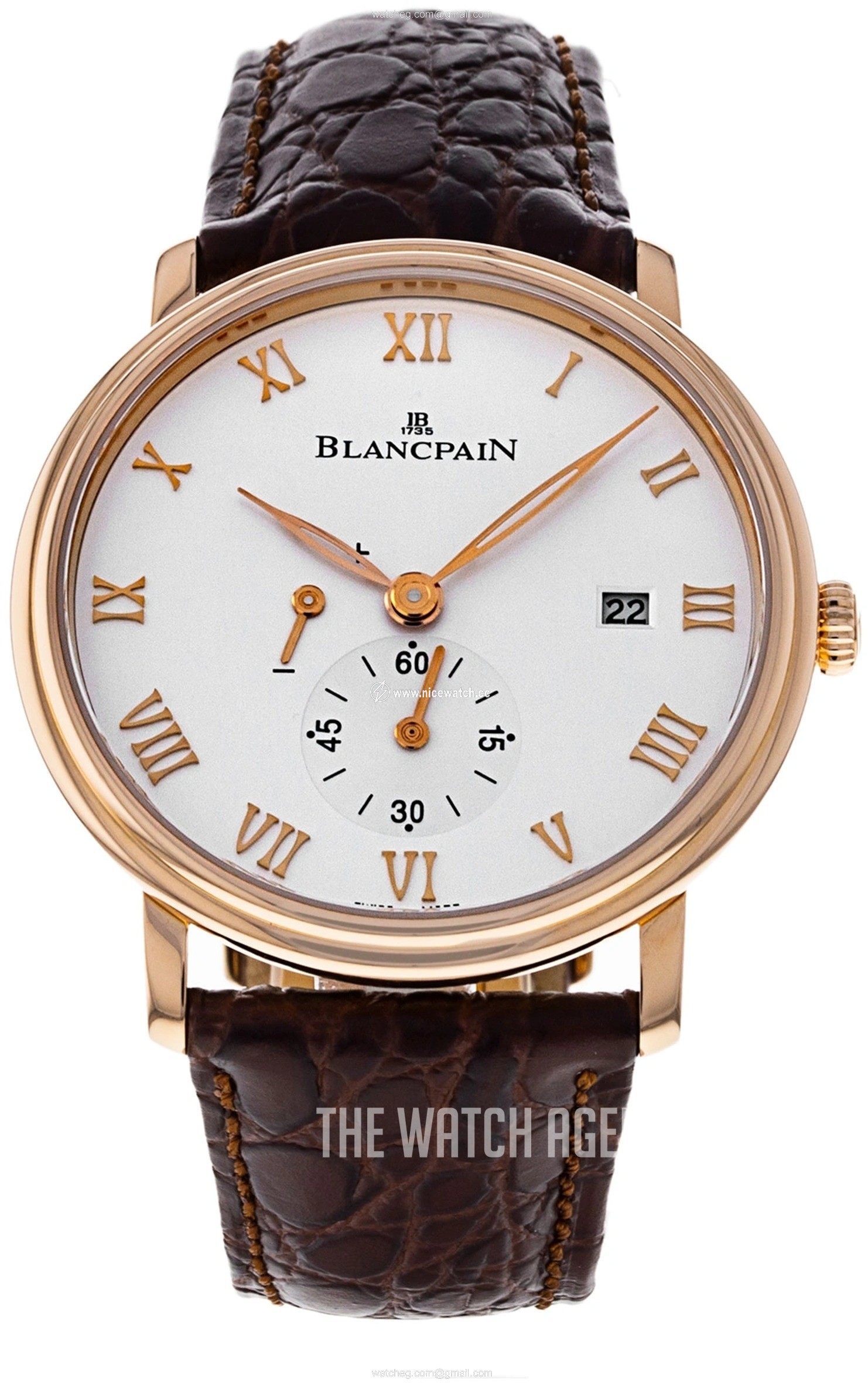 Blancpain Villeret Ultraflach Mechanical, hand-wound Men's dress watch 6606-3642-55B