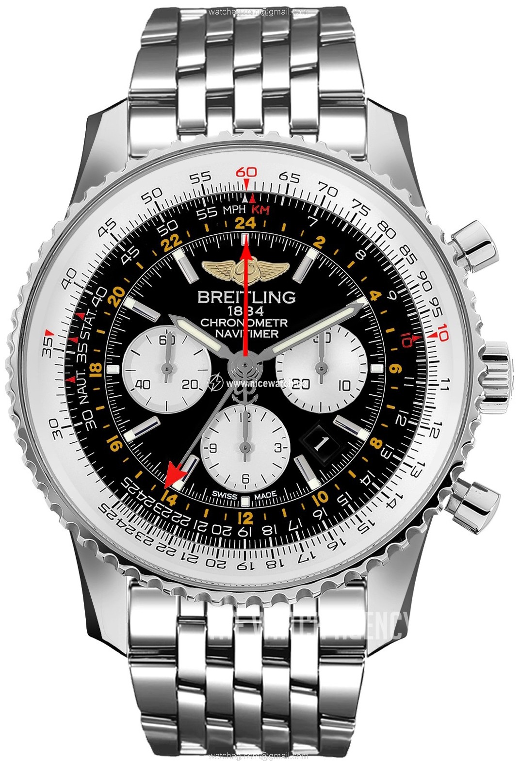 Breitling Navitimer Gmt Automatic winding Men's Dress / Sport AB0441211B1A1
