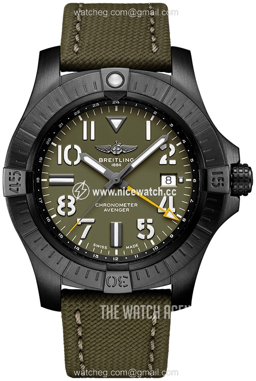 Breitling Avenger Automatic Gmt 45 Automatic winding Men's Dress / Sport V323952A1L1X2