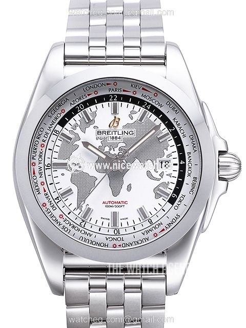 Breitling Galactic Unitime Automatic winding Men's dress watch WB3510U0-A777-375A