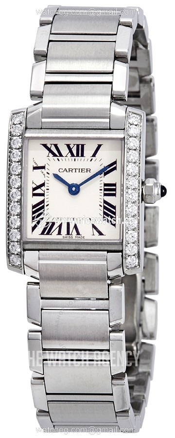 Cartier Tank Francaise Quartz (battery powered) Ladies dress watch W4TA0008