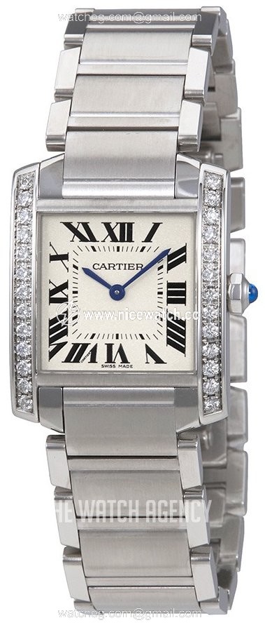 Cartier Tank Francaise Quartz (battery powered) Ladies dress watch W4TA0009
