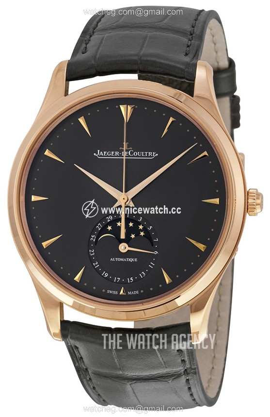 Jaeger LeCoultre Master Ultra Thin Moon Pink Gold Automatic winding Men's dress watch 136255J