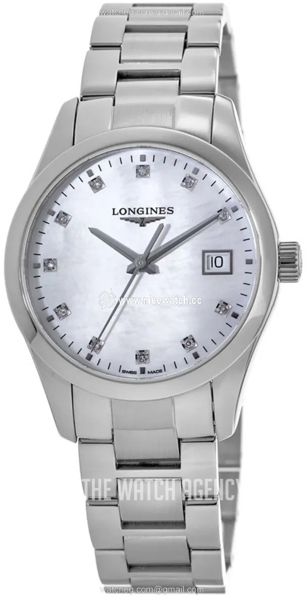 Longines Conquest Classic Quartz (battery powered) Ladies dress watch L2.386.4.87.6