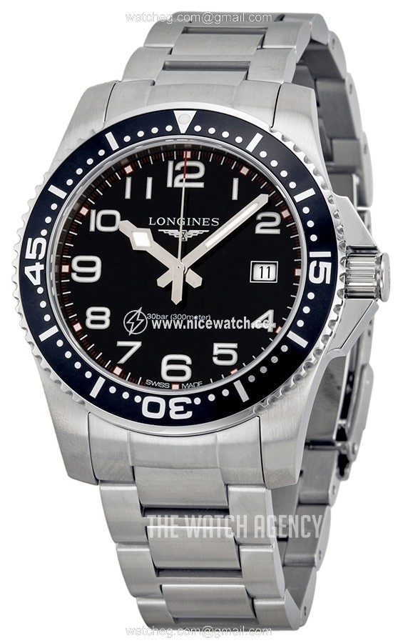 Longines HydroConquest Quartz (battery powered) Men's divers watch L3.689.4.53.6