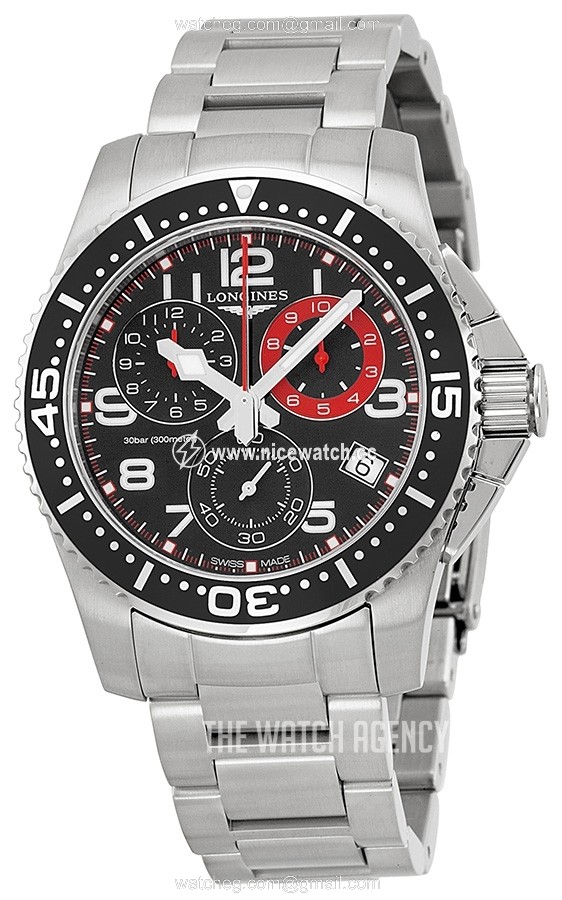 Longines HydroConquest Quartz (battery powered) Men's divers watch L3.690.4.53.6
