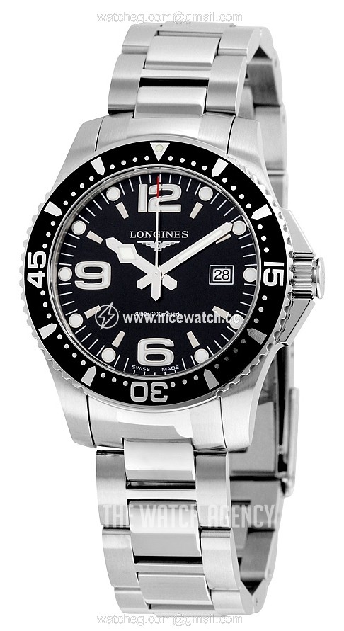 Longines HydroConquest Quartz (battery powered) Men's divers watch L3.640.4.56.6