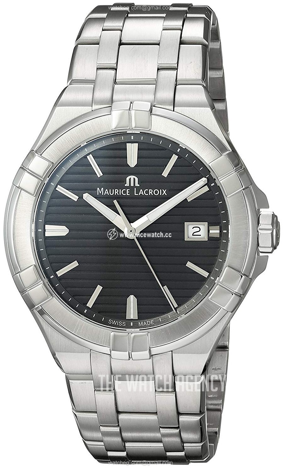 Maurice Lacroix Aikon Quartz (battery powered) Men's dress watch AI1008-SS002-332-1