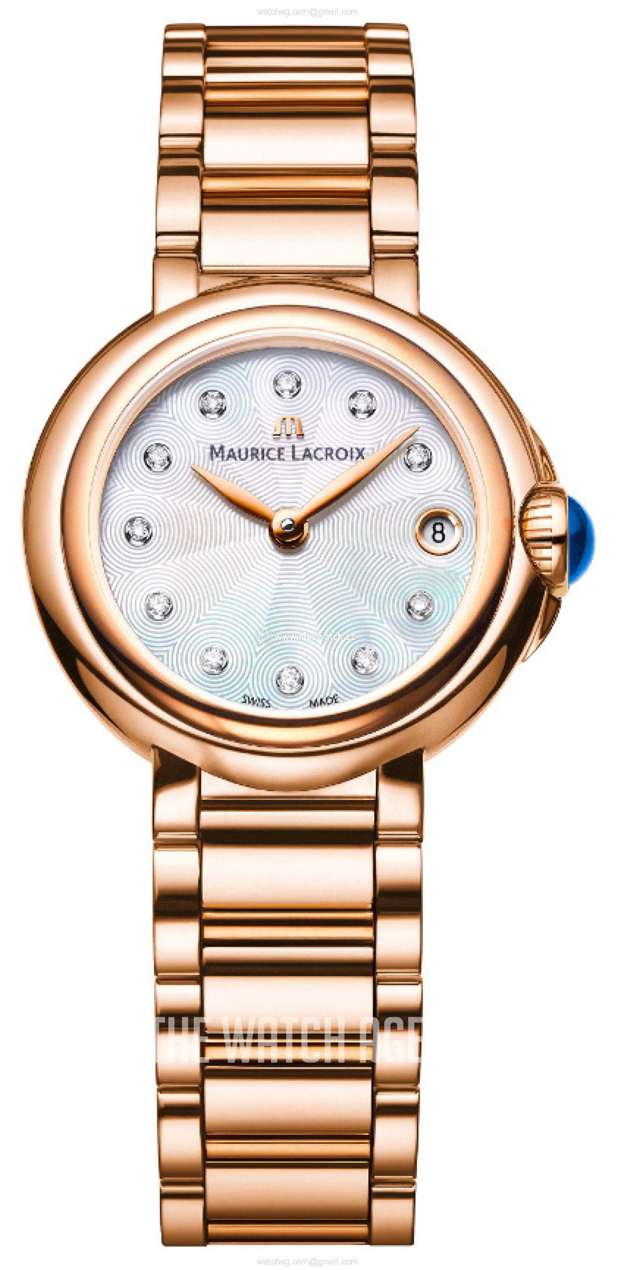 Maurice Lacroix Fiaba Date Quartz (battery powered) Ladies dress watch FA1003-PVP06-170-1