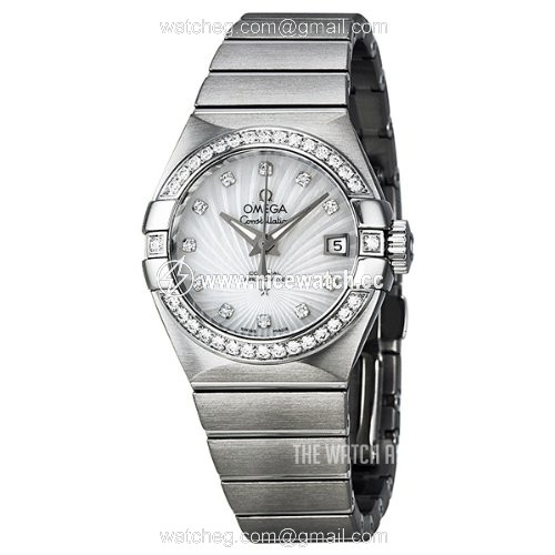 Omega Constellation Co-Axial 27mm Automatic winding Ladies dress watch 123.15.27.20.55.001