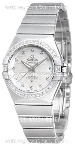 Omega Constellation Co-Axial 27mm Automatic winding Ladies dress watch 123.15.27.20.55.003