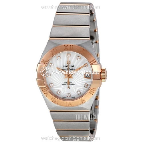 Omega Constellation Co-Axial 27mm Automatic winding Ladies dress watch 123.20.27.20.55.001