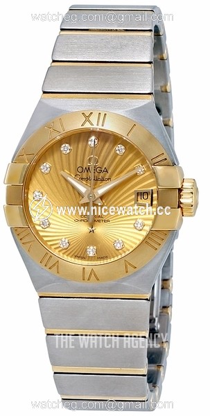 Omega Constellation Co-Axial 27mm Automatic winding Ladies dress watch 123.20.27.20.58.001