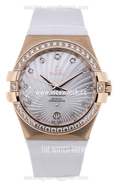 Omega Constellation Co-Axial 35mm Automatic winding Ladies watch 123.58.35.20.55.003