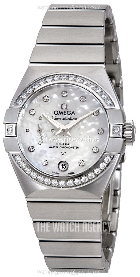 Omega Constellation Co-Axial 27mm Automatic winding Ladies dress watch 127.15.27.20.55.001