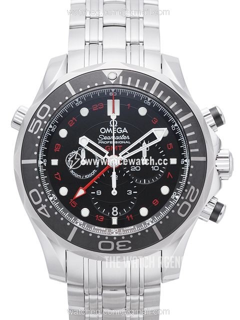 Omega Seamaster Diver 300m Co-Axial GMT Chronograph 44mm Automatic winding Men's divers watch 212.30.44.52.01.001