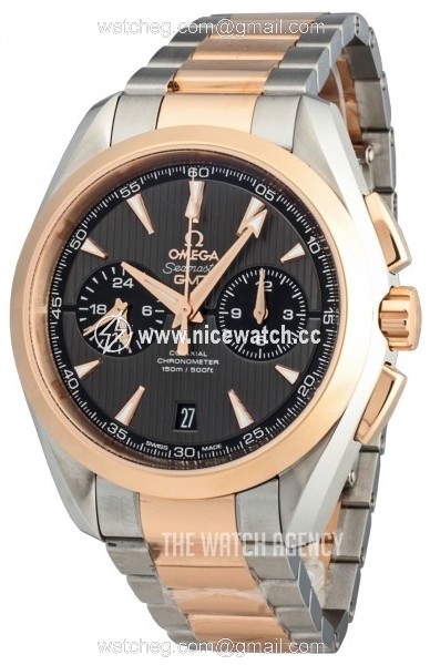 Omega Seamaster Aqua Terra 150m Co-Axial Chronograph GMT 43mm Automatic winding Men's dress watch 231.20.43.52.06.001