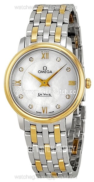 Omega De Ville Prestige Quartz 27.4mm Quartz (battery powered) Ladies dress watch 424.20.27.60.55.001