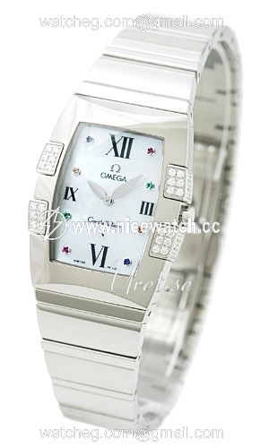 Omega Constellation Quadrella Quartz (battery powered) Ladies dress watch 1586.79.00