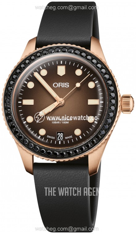 Oris Divers Automatic winding Ladies dress watch 01 733 7747 3986-SET