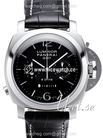 Panerai Special Luminor 8 Days GMT Chrono Monopulsante Mechanical, hand-wound Men's Dress / Sport PAM00275