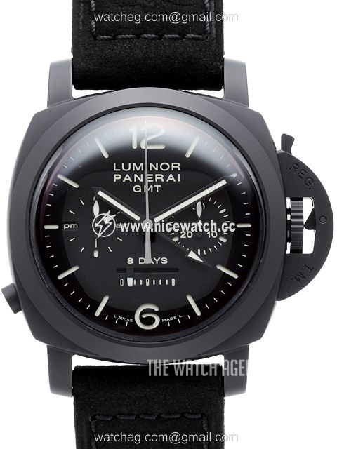 Panerai Special Luminor 1950 Ceramic 8 Days Chrono Monopulsante GMT Mechanical, hand-wound Men's Dress / Sport PAM00317