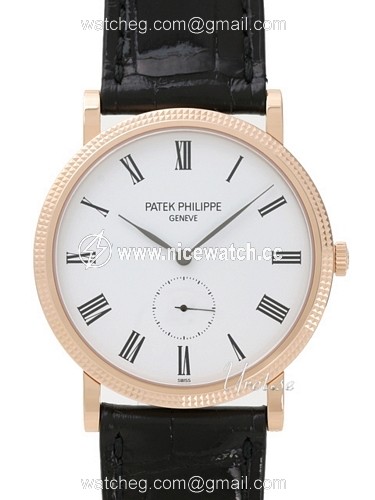Patek Philippe Calatrava Clous De Paris Mechanical, hand-wound Men's dress watch 5119R/001