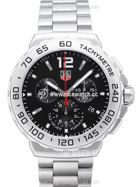 TAG Heuer Formula 1 Chronograph 42 mm Quartz (battery powered) Men's Racing watch CAU1112.BA0858