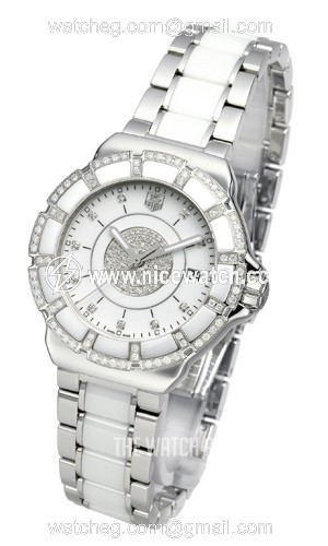 TAG Heuer Formula 1 Steel Ceramic And Diamonds Quartz (battery powered) Ladies Dress / Sport WAH121D.BA0861