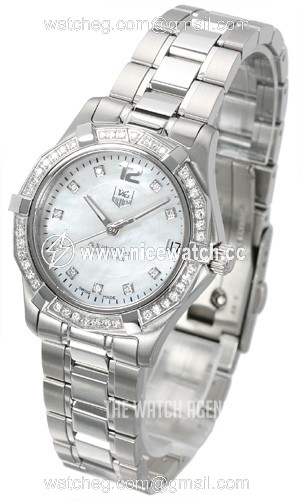 TAG Heuer Aquaracer 32 mm Diamond Dial And Bezel Quartz (battery powered) Ladies divers watch WAF1313.BA0819