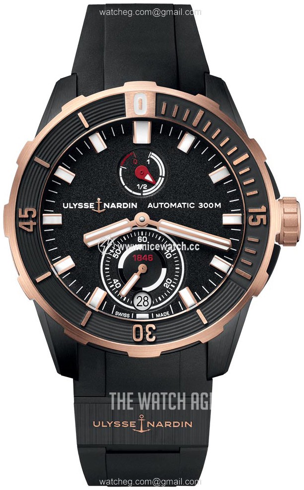 Ulysse Nardin Diver Automatic winding Men's Dress / Sport 1185-170-3-BLACK